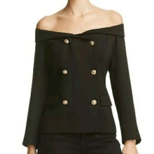 Bardot Off-the-shoulder Blazer